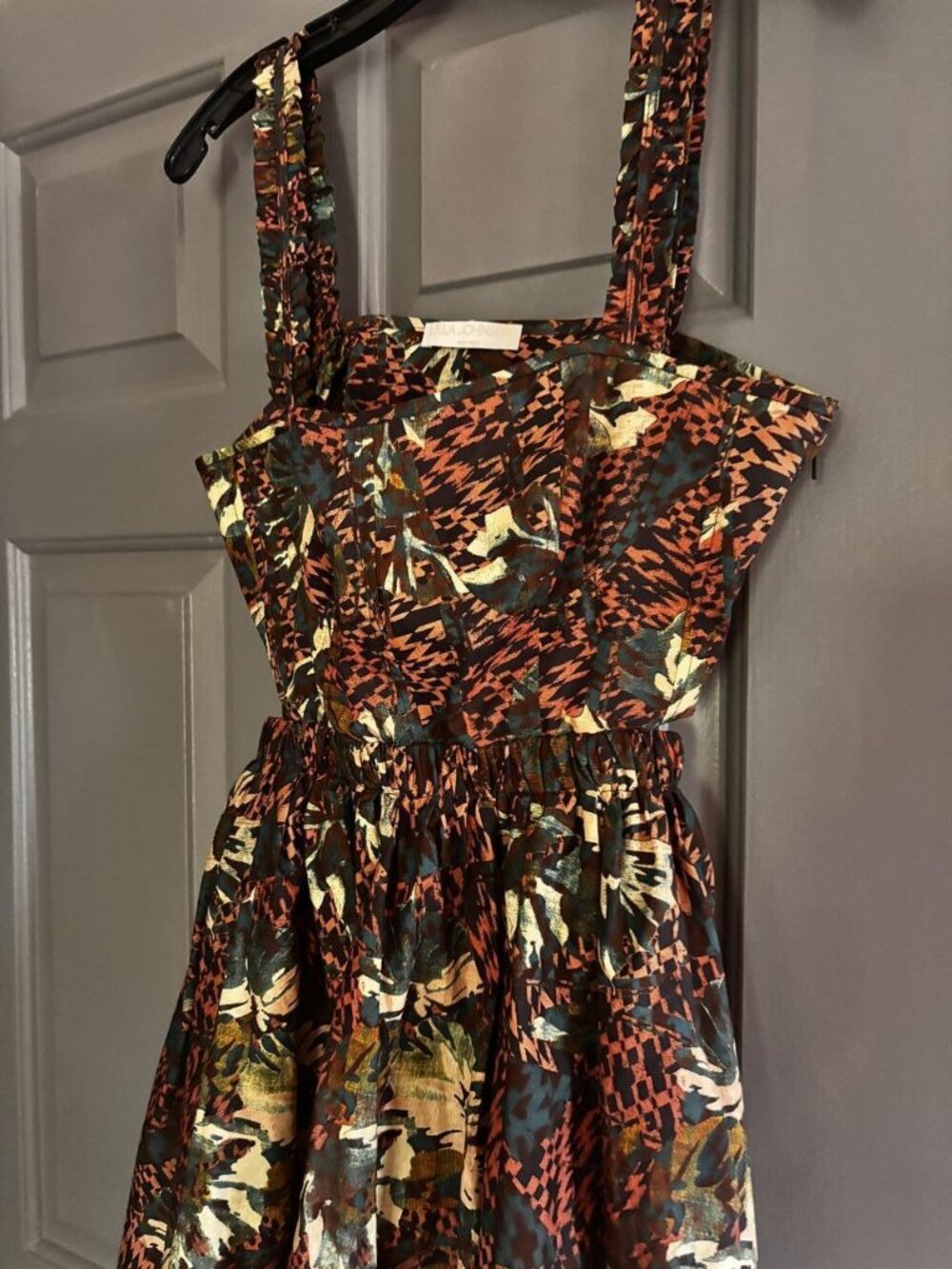 Ulla Johnson Floral Print Midi Sundress